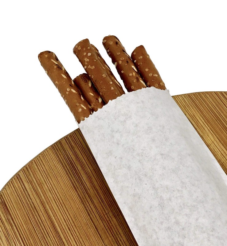 Kraft Churro Bags Plus Stickers for Sealing. 125 Bags for Pretzel Rods, Baker... gallery