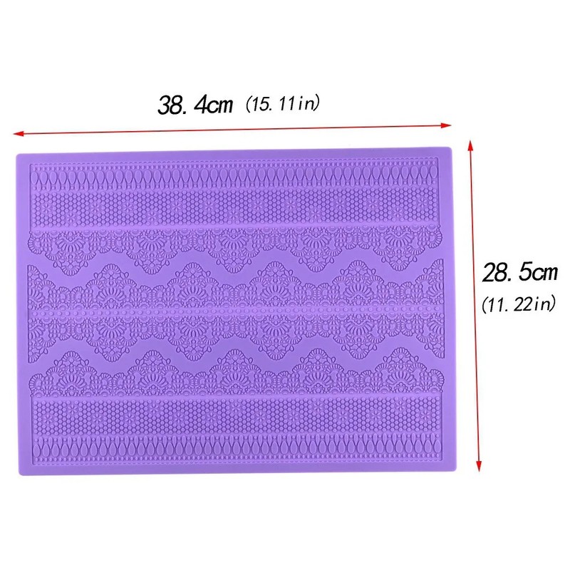 Wedding Fondant Sugar Mat Silicone Cupcake Decoration Baking Pad Mold gallery