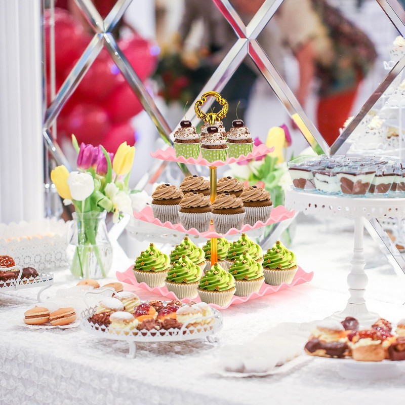6 Pcs Dessert Table Display Set - 2 X Cupcake Stand Holder/Cup Cake Tier Towe... gallery