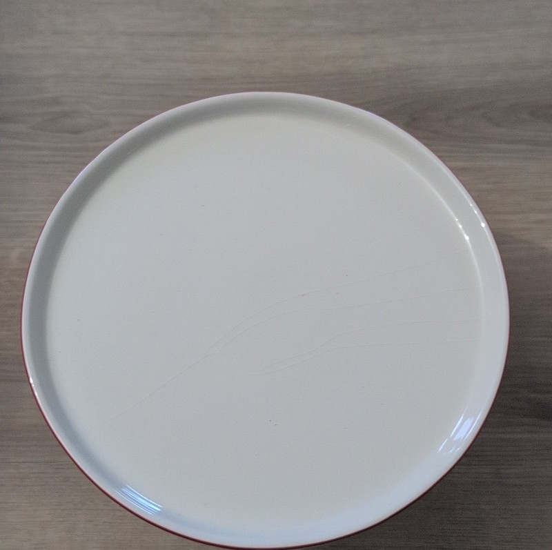 Newclassic Earthenware Snowman Cake Stand White Red Christmas Food Safe Round gallery