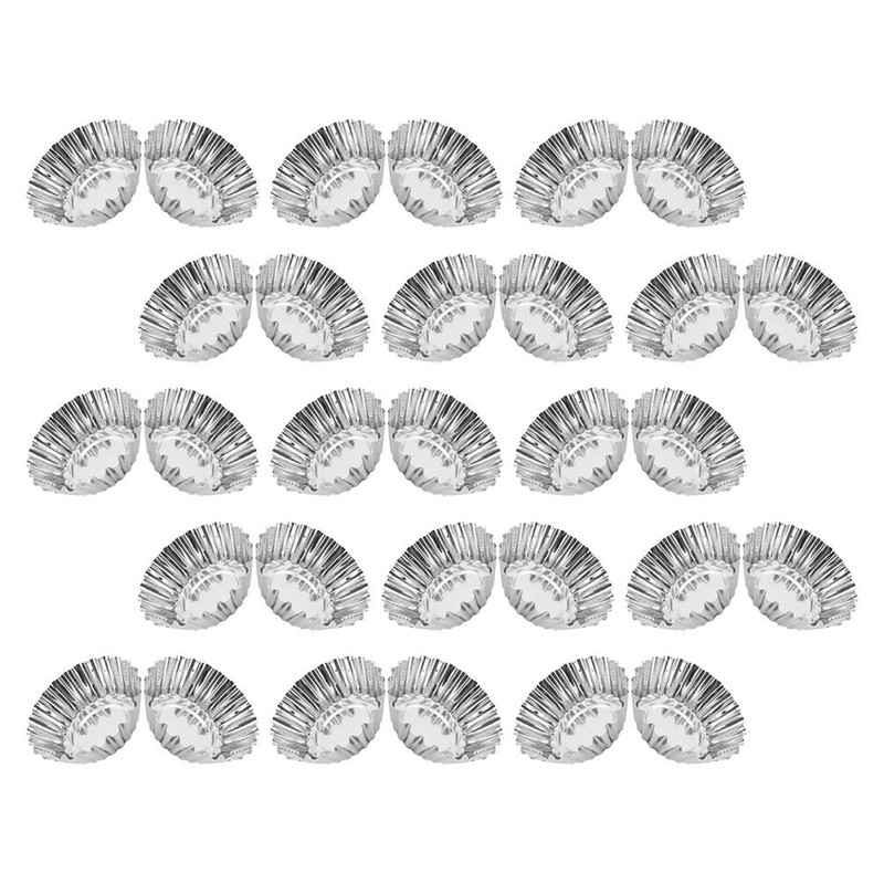 30pcs Mini Tart Pans: Stainless Steel Tartlet Molds - Reusable Baking Cups - gallery