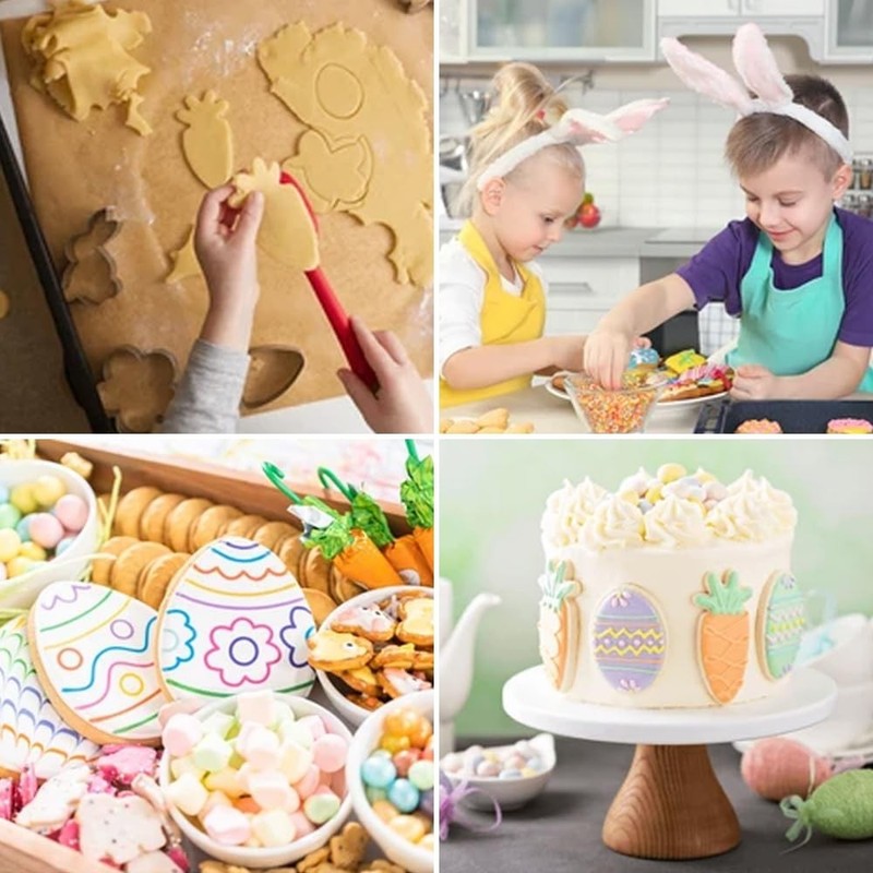 Easter Cookie Cutter Set - 10 pieces - Easter Bunny, Egg, Chick, Carrot, Rabb... gallery