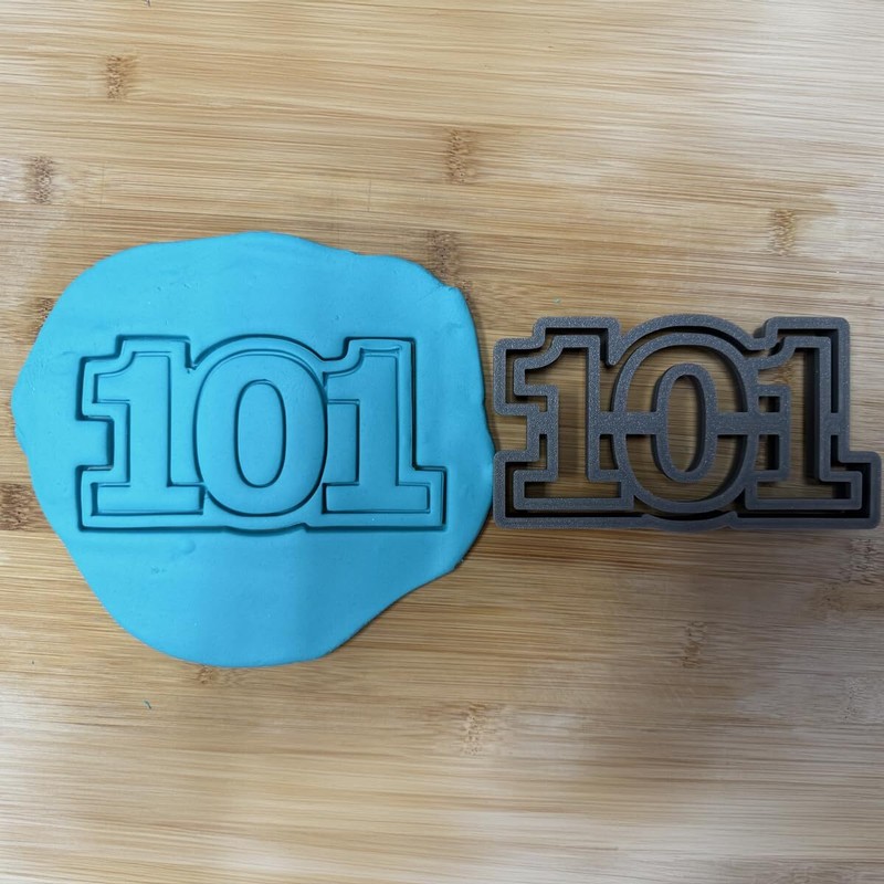 101 cookie cutter – Perfect for Milestone Celebrations (3×5.5″)