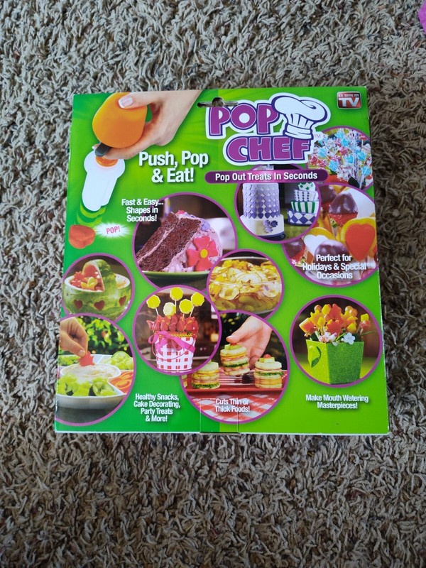 New Pop Chef 10 Piece Kit Food Decorator Create Shapes In Seconds AS SEEN ON TV gallery