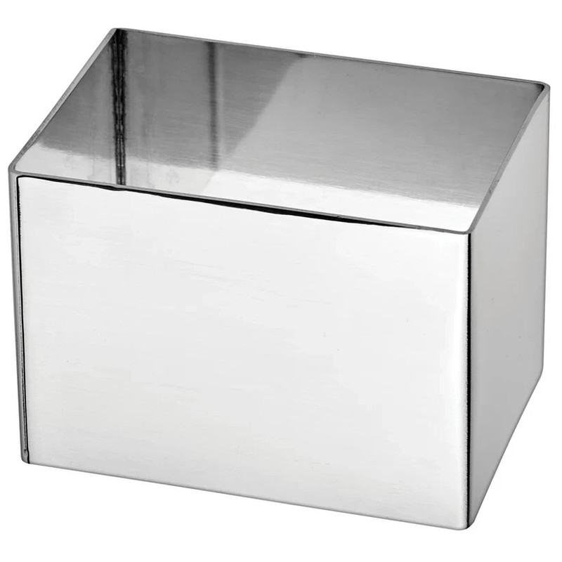 Pastry Mold Rectangular Mirror Finish Stainless Steel 2.5″ x 1.75″ x 1.75″