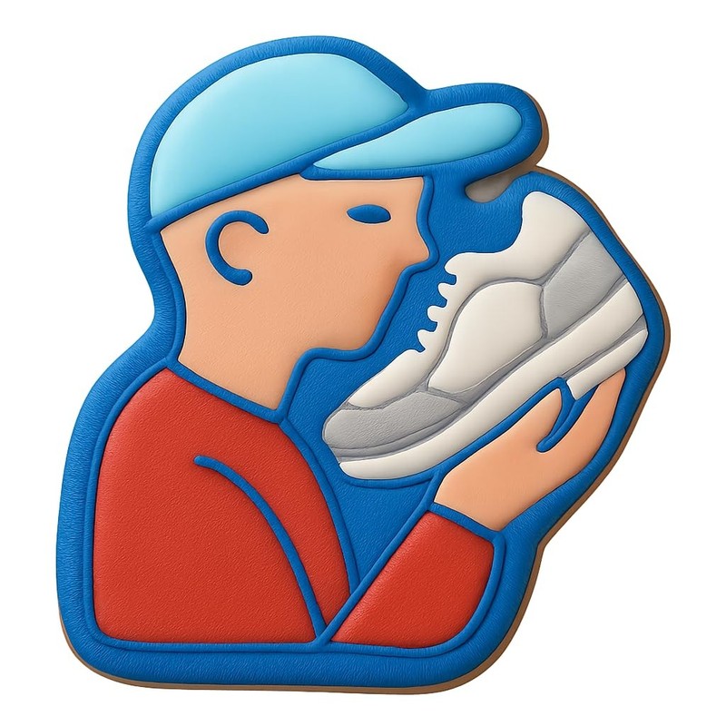 Reflective Sneakerhead Cookie Cutter & Stamp, Fondant & Clay - 4x3.9 gallery