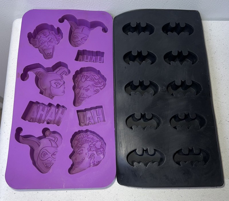 SET OF The Joker DC Harley Quinn Comics and Batman Logo Silicone Molds ML8E