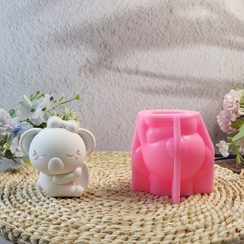 Koala Shape Silicone Molds for Epoxy Resin Soap Chocolate Baking gallery