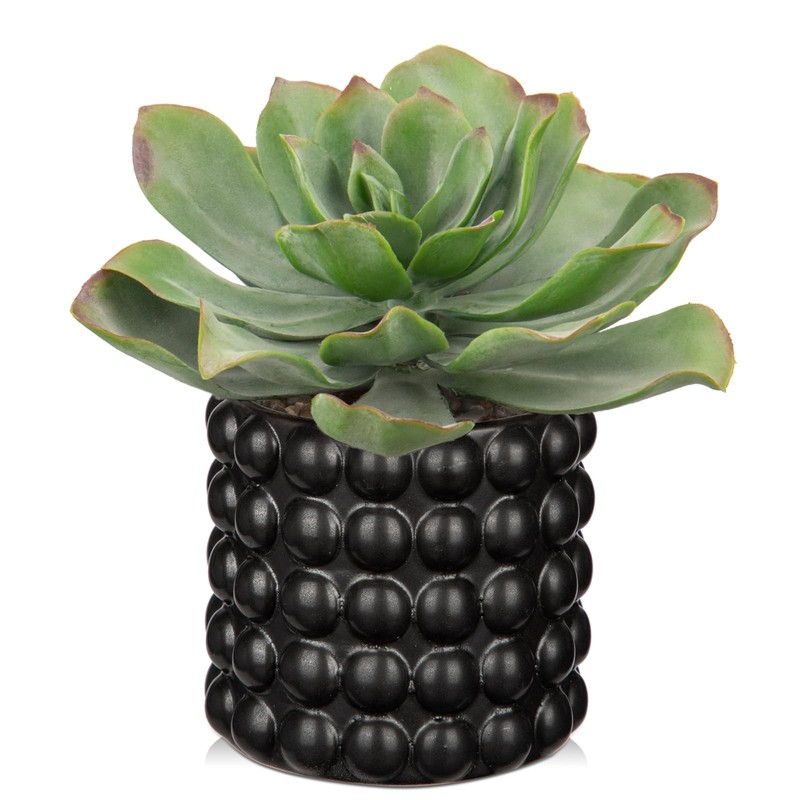 Briful Succulents Plants Artificial For Home Decor Realistic Potted Fake Plant