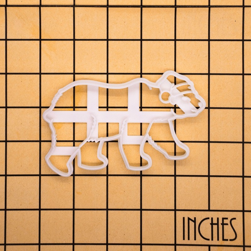 Christmas Polar Bear Cookie Cutter - Santa North Pole animal Antarctic wildlife gallery