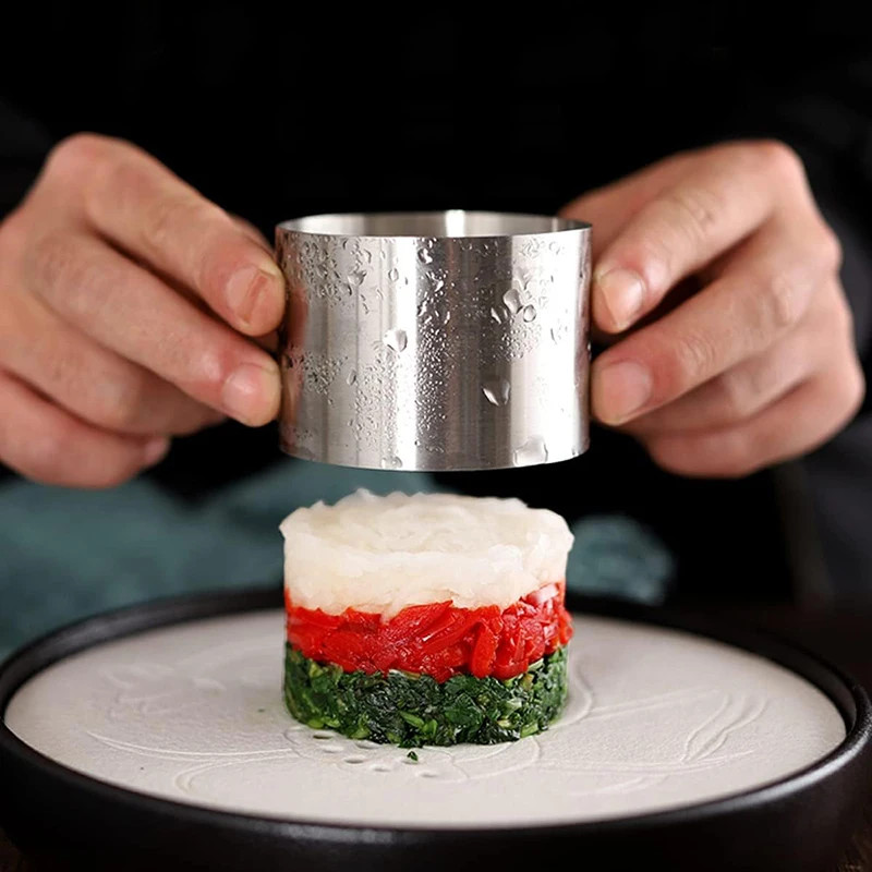 Round Stainless Steel Cake Mousse Ring with Lid Cake Decoration Tool Pastry Cake gallery