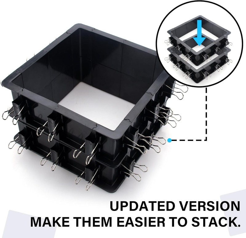 Adjustable Mold Housing Kit for Silicone Molds Making - Plastic Black gallery