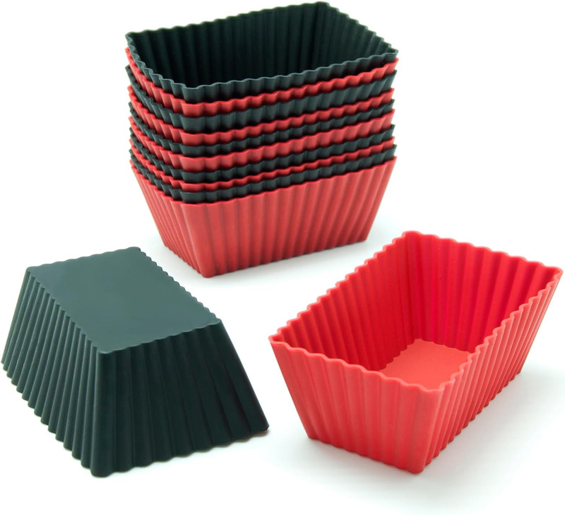 Cupcake Liners, Pack of 12 Silicone Muffin Cups, 2.8 Inch Baking Cups, Reusable