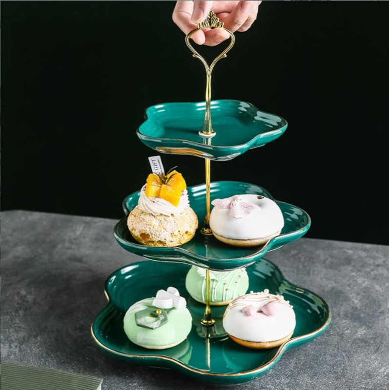 6 Sets Cake Tray Stand Handle, 3 Tier Cake Stand Fittings Hardware Holder for W gallery
