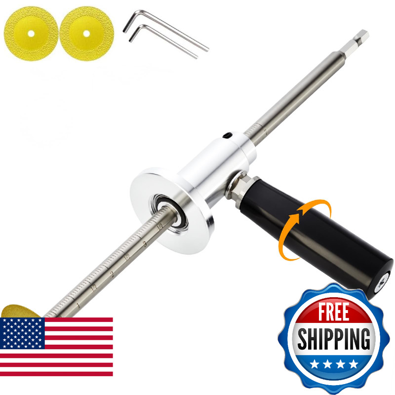 ZJFLNZYC Internal PVC Pipe Cutter Set for Drill 7-inch Adjustable Cutting Depth