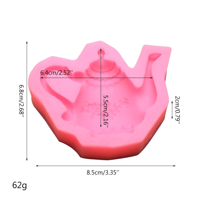 Soap Molds Silicone Craft Mold Handmade Soap Craft 3D Cartoon Cute Teapot Shape gallery