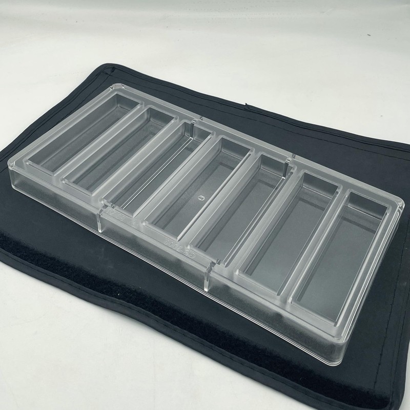 7-Cavities Chocolate Covered Gralona Bar Mold Tectangle Energy Bar Mould Poly... gallery
