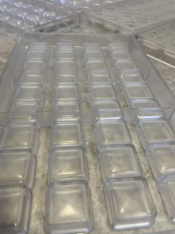 Set of 6 - clear polycarbonate chocolate mold gallery