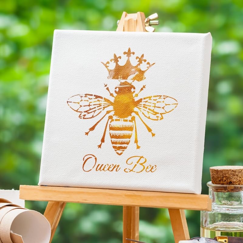 12PCS Reusable Bee & Honeycomb Stencils for Crafts and Baking Decor gallery