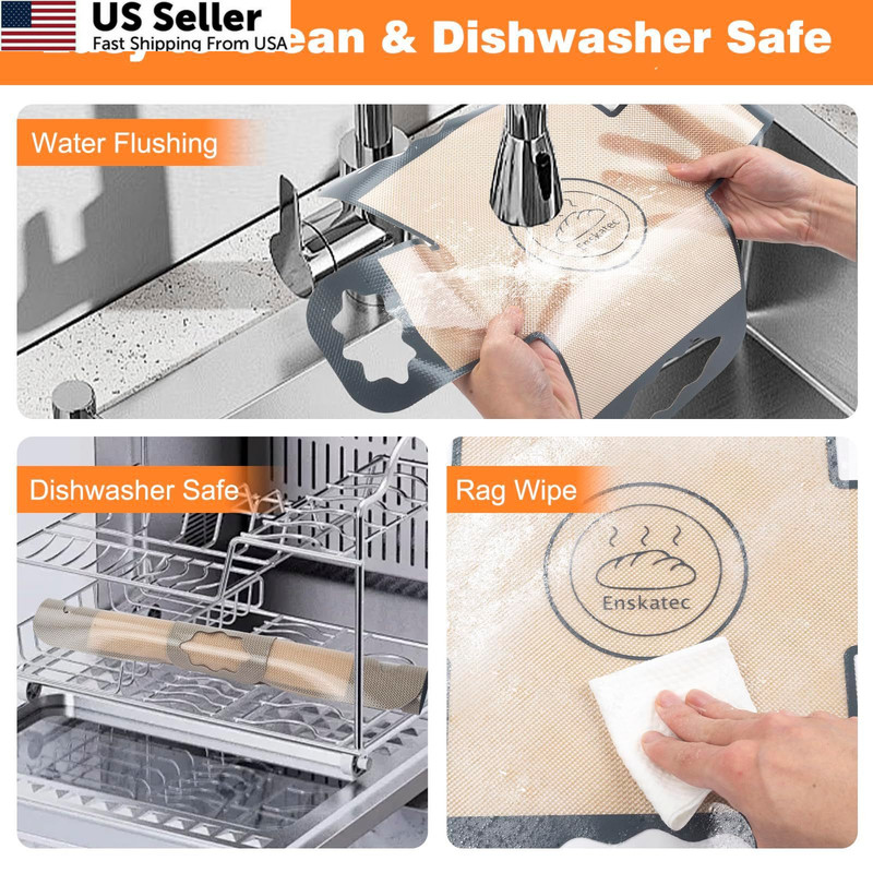 2 Pcs Silicone Bread Loaf Pan Liners, Reusable For 9*5" Pan, Gray gallery