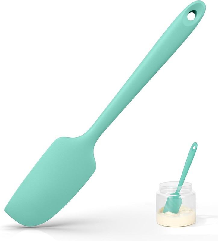 Small Mini Silicone Spatula: 9×2inch 600ºF Heat-Resistant