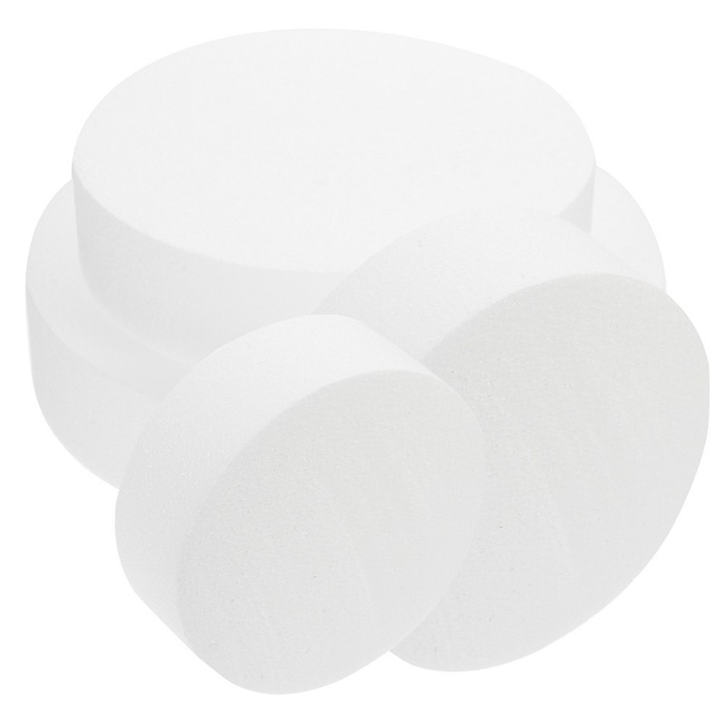 4Pcs White Foam Cake Models Reusable Multi-Function Cake Dummy Set gallery