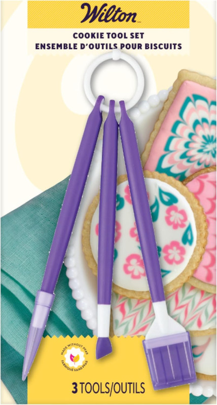 Cookie Decorating Supplies Tool Set, 3-Piece gallery