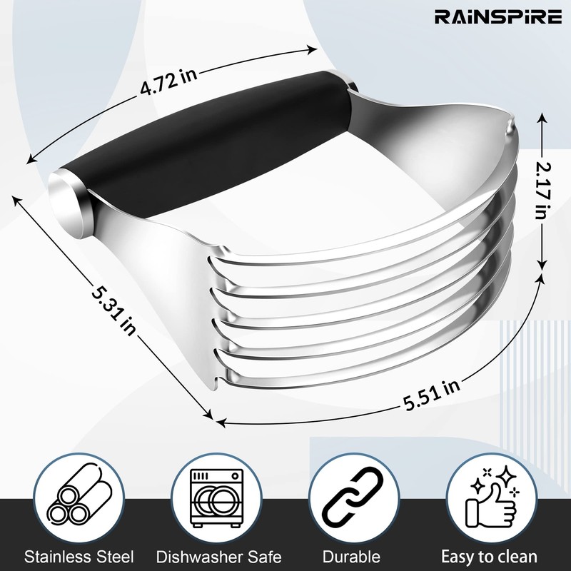 Rainspire Pastry Cutter For Baking, Heavy Duty Pastry Blender Stainless Steel... gallery
