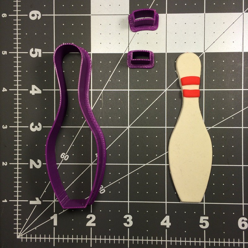 Bowling Pin Cookie Cutter Set