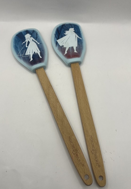 Nordic Ware Disney Frozen Elsa & Anna Blue Silicone Spatulas Set Of 2