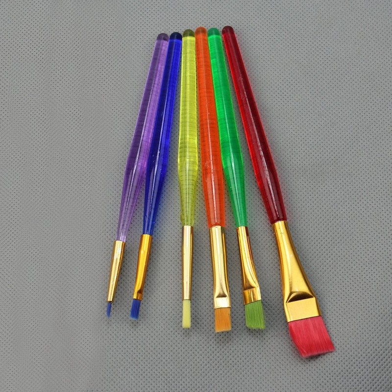 6 Pcs Cake Icing Brushes Fondant Dusting Sugar Craft Painting Tool Set gallery