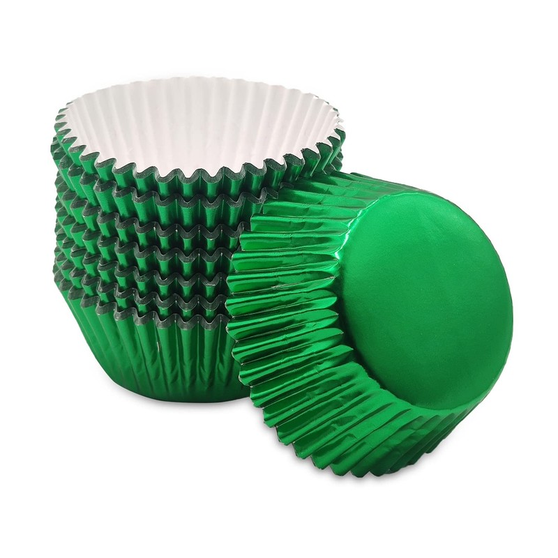 Green Cupcake Liners 160 Count Standard Wrappers Muffin Foil Baking Cups gallery