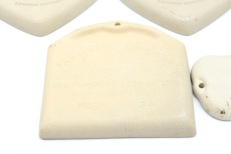 Pampered Chef Clay Ceramic Cookie Mold Heart Barn Animal Teddy Bear Lot 8 gallery
