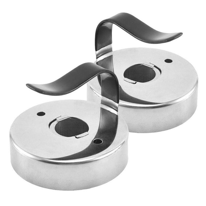 2 Pcs Stainless Steel Baking Mold Round Mousse Hollow Chiffon Cake Pan Food