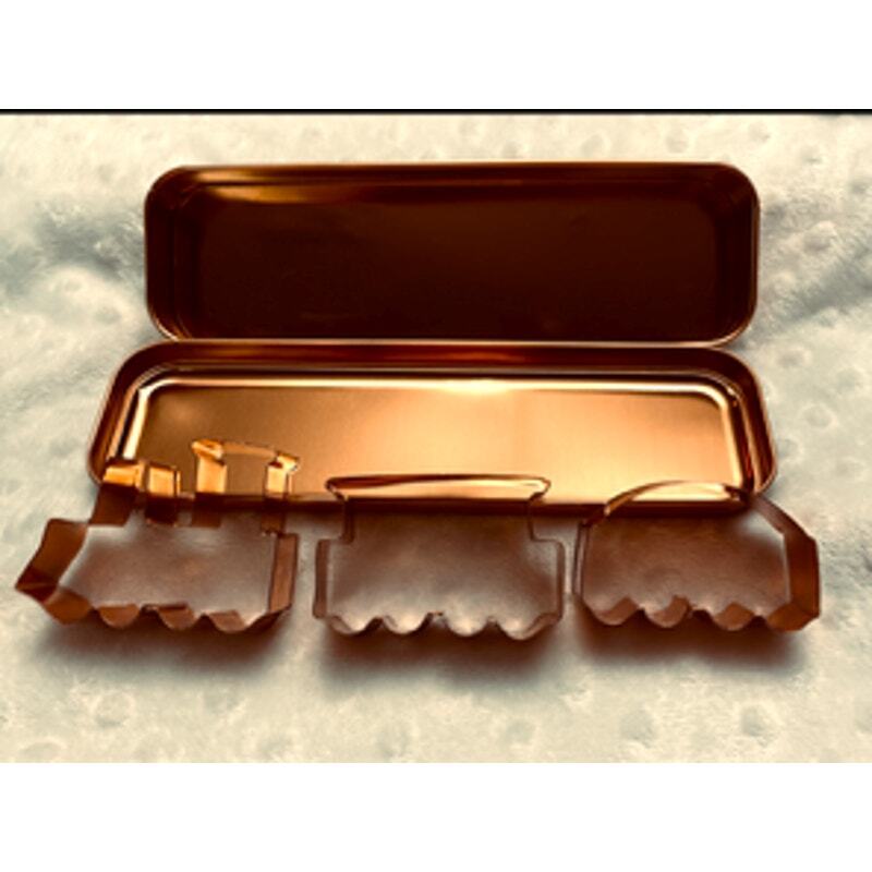 Vintage Fox Run Brand ,Copper (3) Pc Cookie Cutter Train Set w/Storage Box-NEW** gallery
