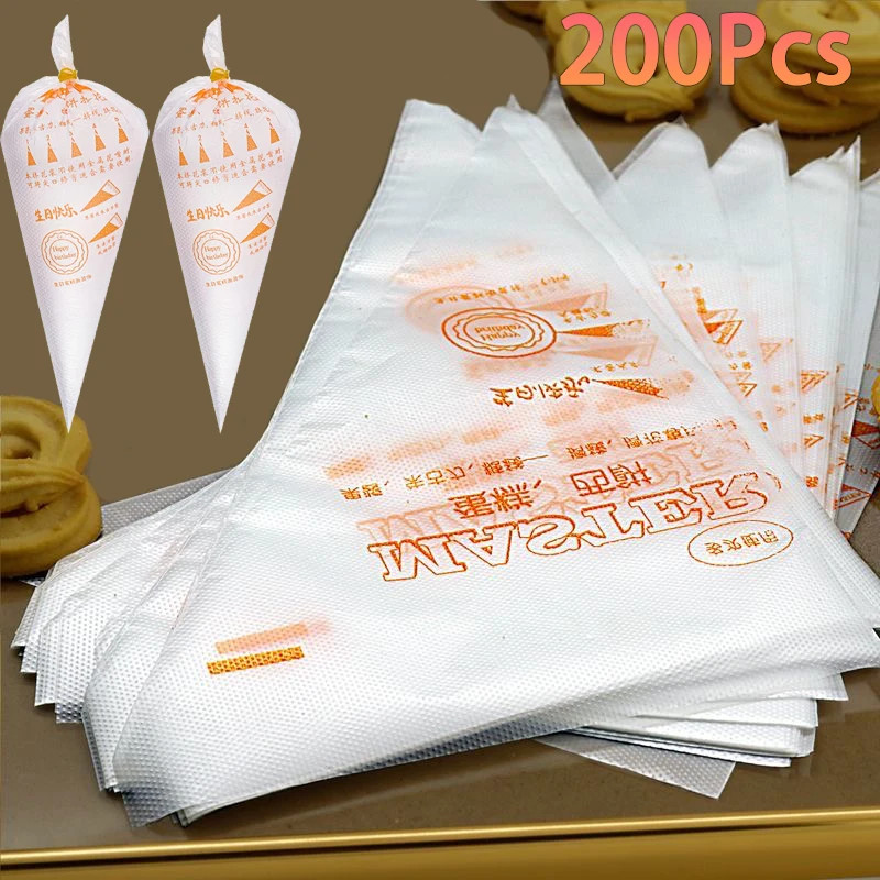 Disposable Cream Pastry Bags Cake Piping Bag Decorating Tool Cupcake Piping Kitc gallery