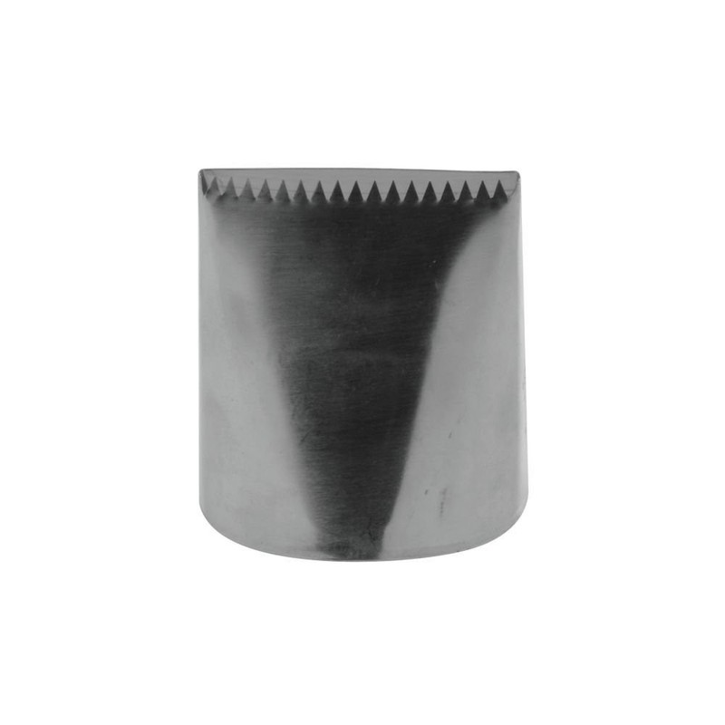 Ateco # 790 - Ribbon Pastry Tip - Stainless Steel, Silver, Small gallery