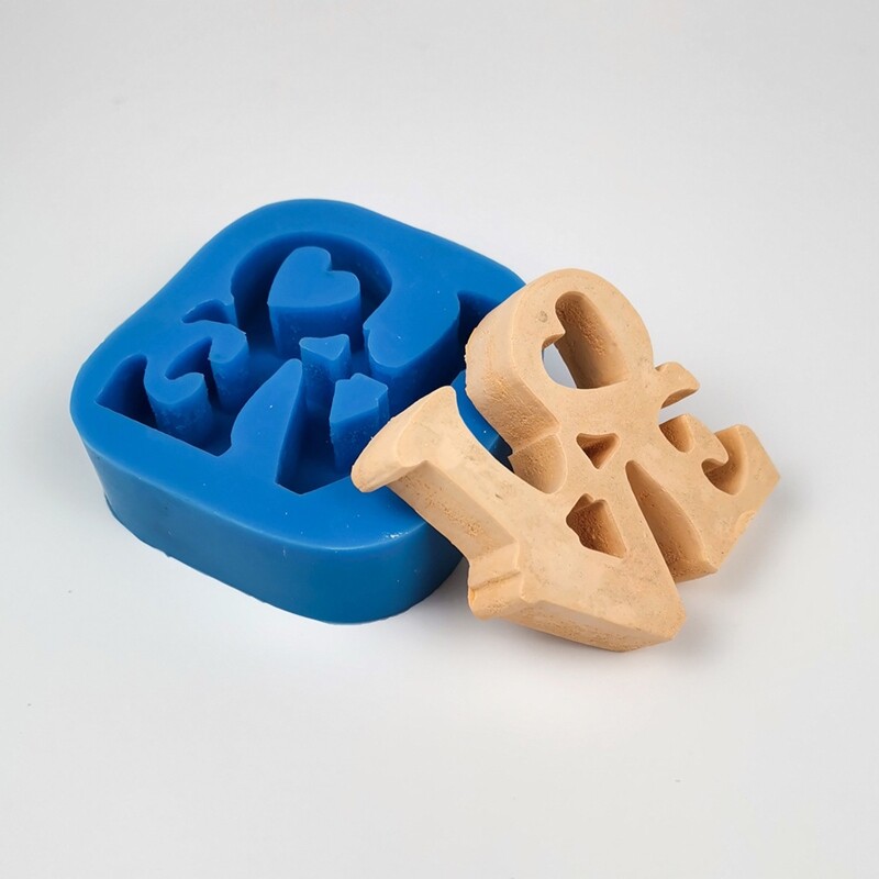 Love Heart Sign Letter Shape Silicone Mold for DIY Fondant Cake Chocolate Molds gallery