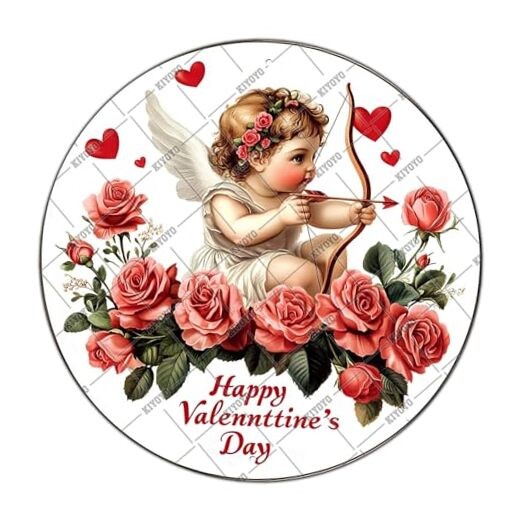 Happy Valentine's Day Cupid With Red 12x12 Inch(30x30CM) Valentine's Day-A3