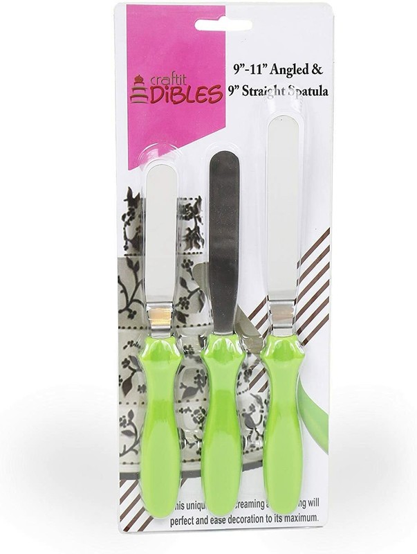 Icing spatula Set of 3. Straight and offset cake decorating spatulas, baking gallery