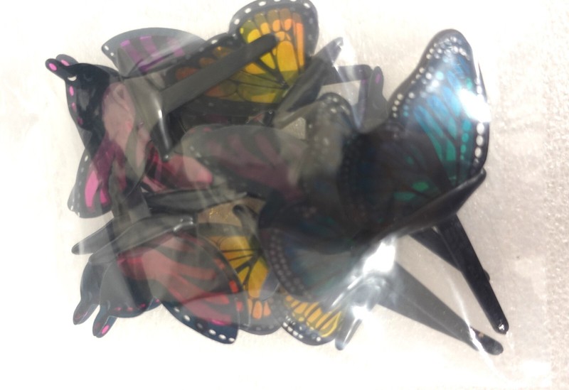 DecoPac Butterfly cupcake picks, 12 ct / butterflies / spring / birthday / NEW gallery