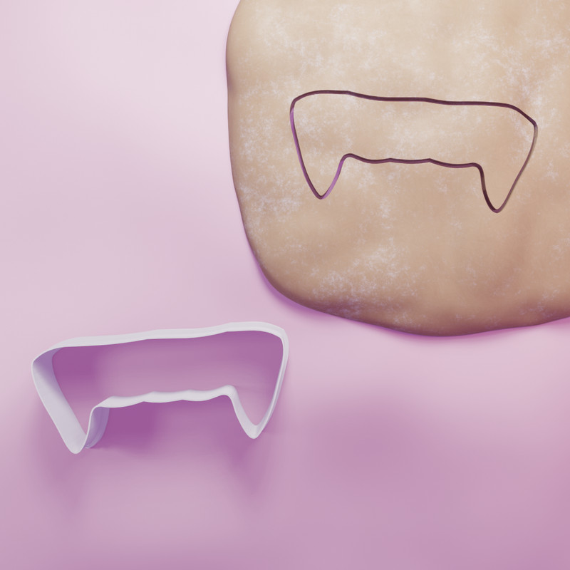 Vampire Fangs Halloween cookie cutter