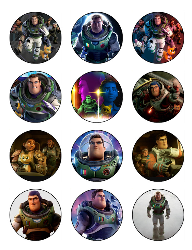 Buzz Lightyear Edible Icing Cupcake Toppers Toy Story Birthday Cake Decoration gallery