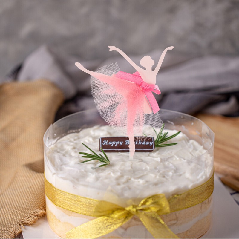5 Pcs Nativity Decor Ballet Dancer Cake Picks Dancing Girl Cupcake Toppers gallery