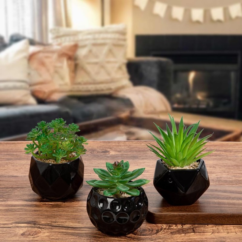 Briful 4.3 inches (D) x (W) x 5.5 (H), Black# 3pcs gallery