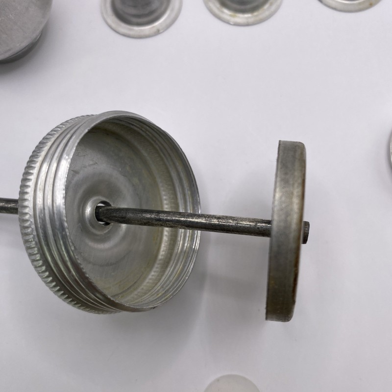 Vintage Aluminum Metal Cookie Food Cake Press 6 Decorative Tips gallery