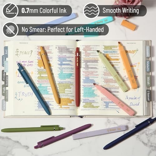 - Aesthetic Highlighters and Gel Pens, 12 Pack, Bible Highlighters No Bleed, gallery