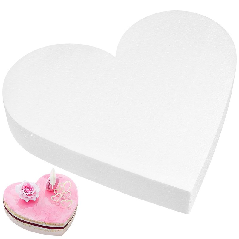 Heart Shaped Foam Cake For Wedding Decorating Display Birthday Valentine Decor
