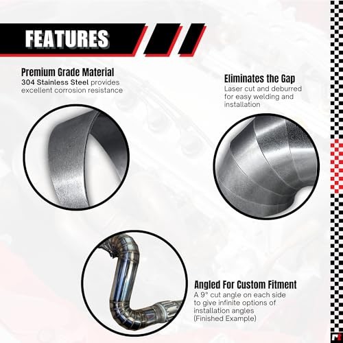 90 degree 5" 304 Stainless Steel Tight Radius Pie Cuts (Not Welded) - Laser gallery