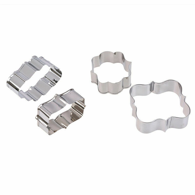 Stainless Steel Plaque Cutter Mold Cookie Cake Frame Oval Square Rectangle gallery